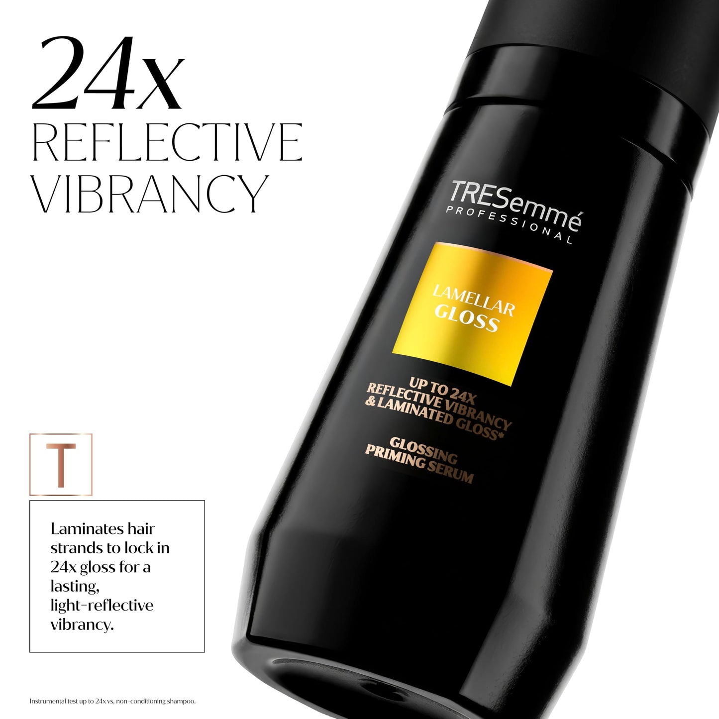 TRESemme Lamellar Gloss Priming Hair Serum salon-grade hair care for a smooth fibre finish 100 ml