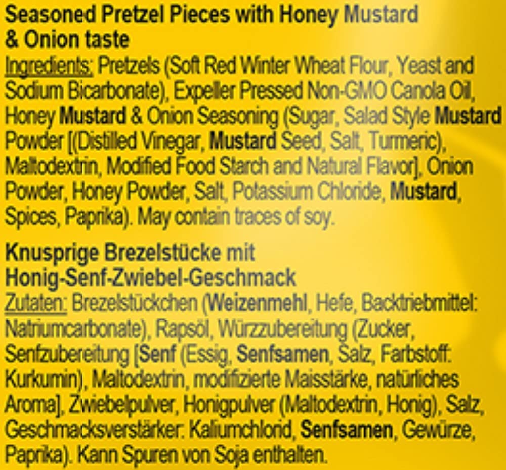 Pretzel Pete Honey Mustard & Onion 8 x 160g