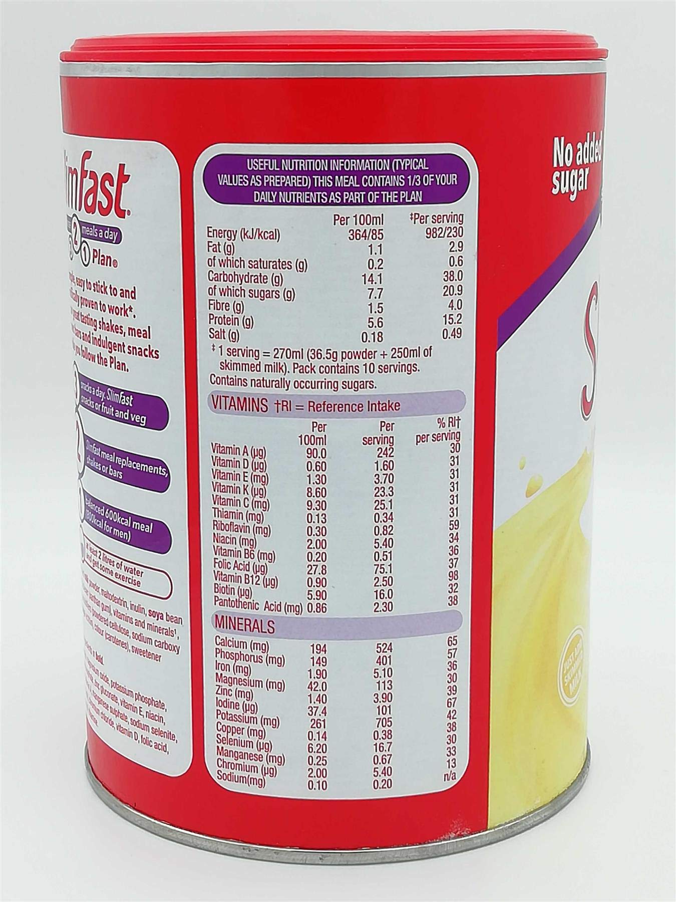 SlimFast High Protein Meal Replacement Shake Summer Banana 365g – Take Advantage of The Slim Fast Magic to Lose Weight, Feel Energised and in Control of Your Life