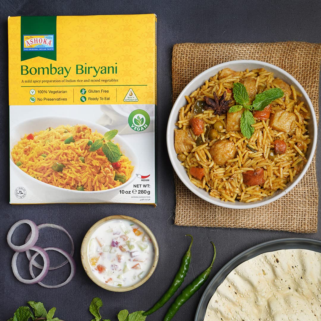 Ashoka Ready Meals Bombay Biryani 280g (Pack of 2)