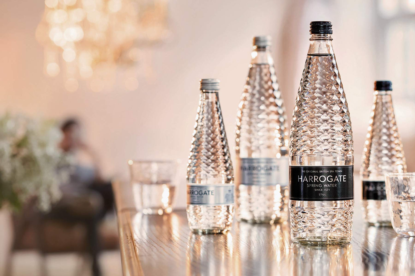 Harrogate Spring Sparkling Water Glass Bottle, 1 x 750 ml