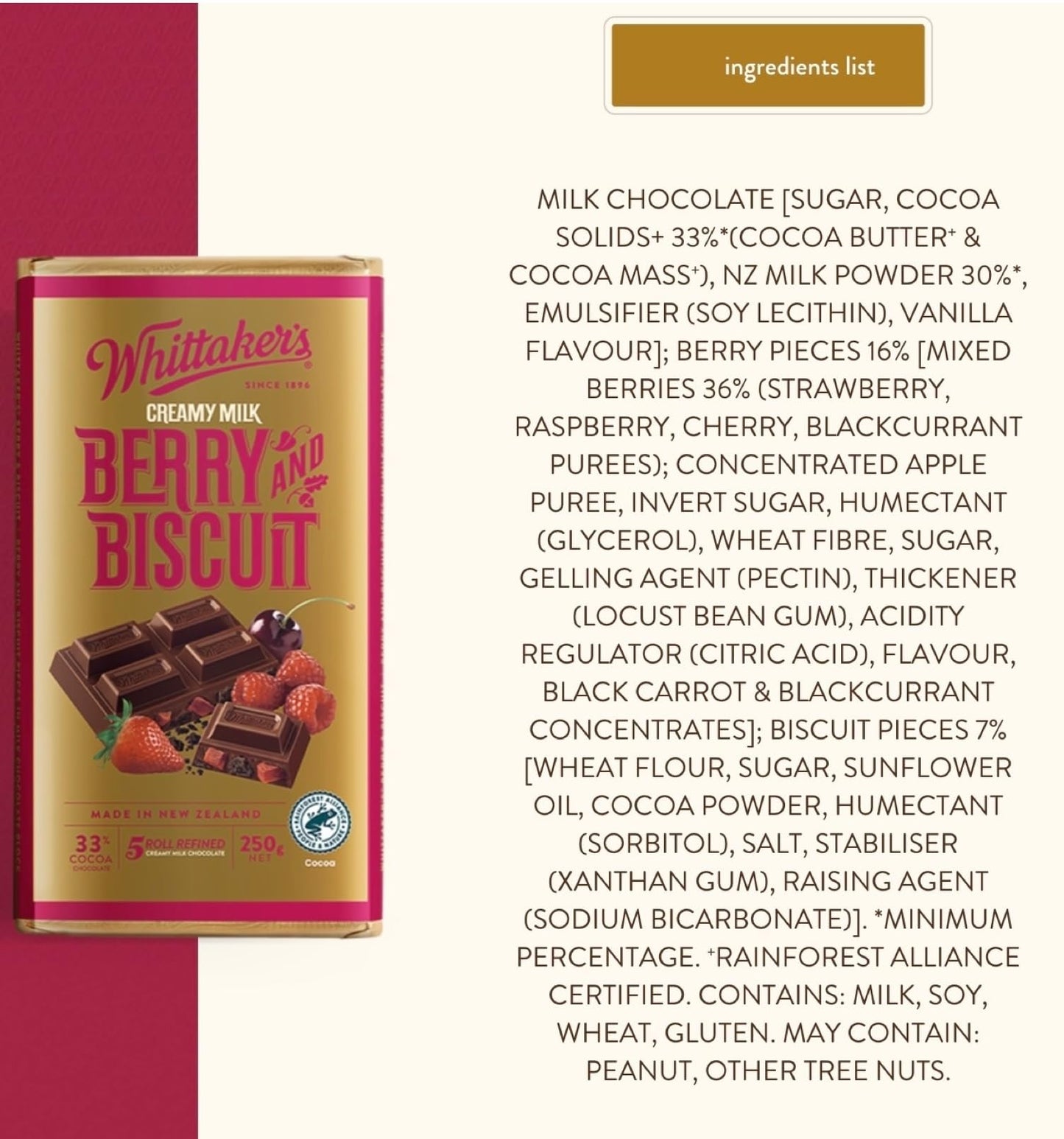 Whittaker's Classic Block, Crafting New Zealand’s finest chocolate since 1896, Imported from New Zealand
