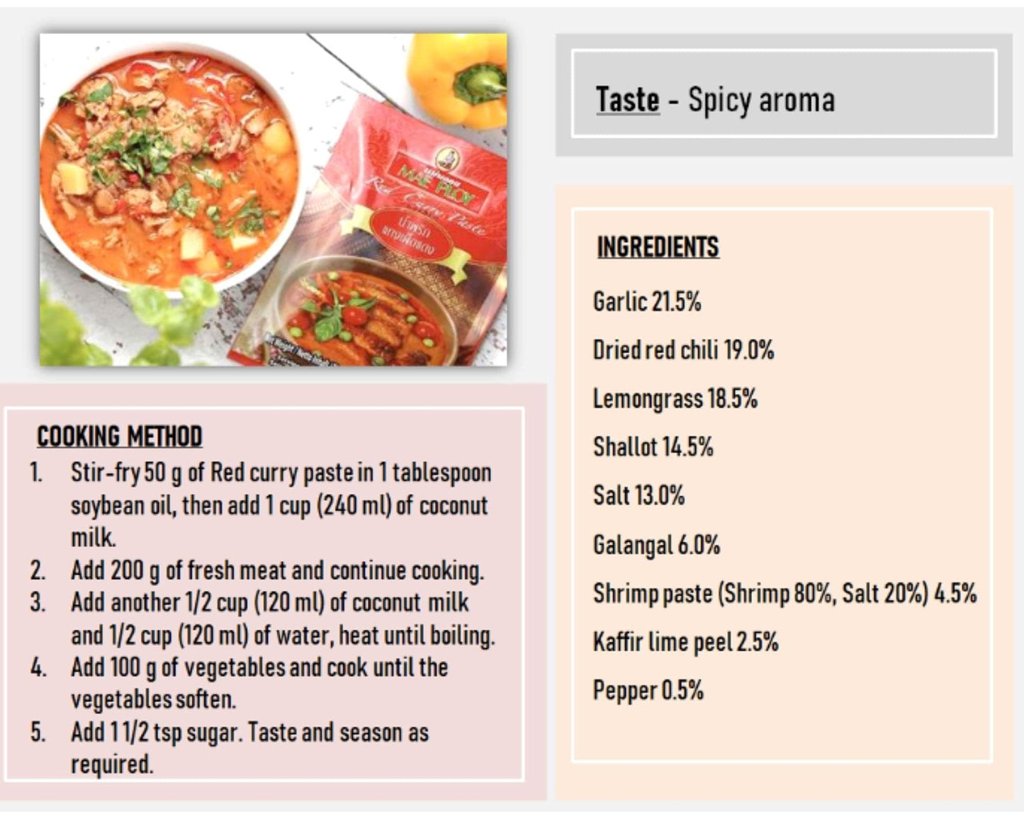 Mae Ploy Red Curry Paste, 400g