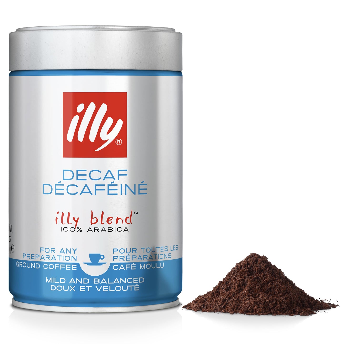 illy Coffee - Classico Ground Coffee - Medium Roast - 100% Arabica Coffee - Ideal for Moka Pots - 250g Tin