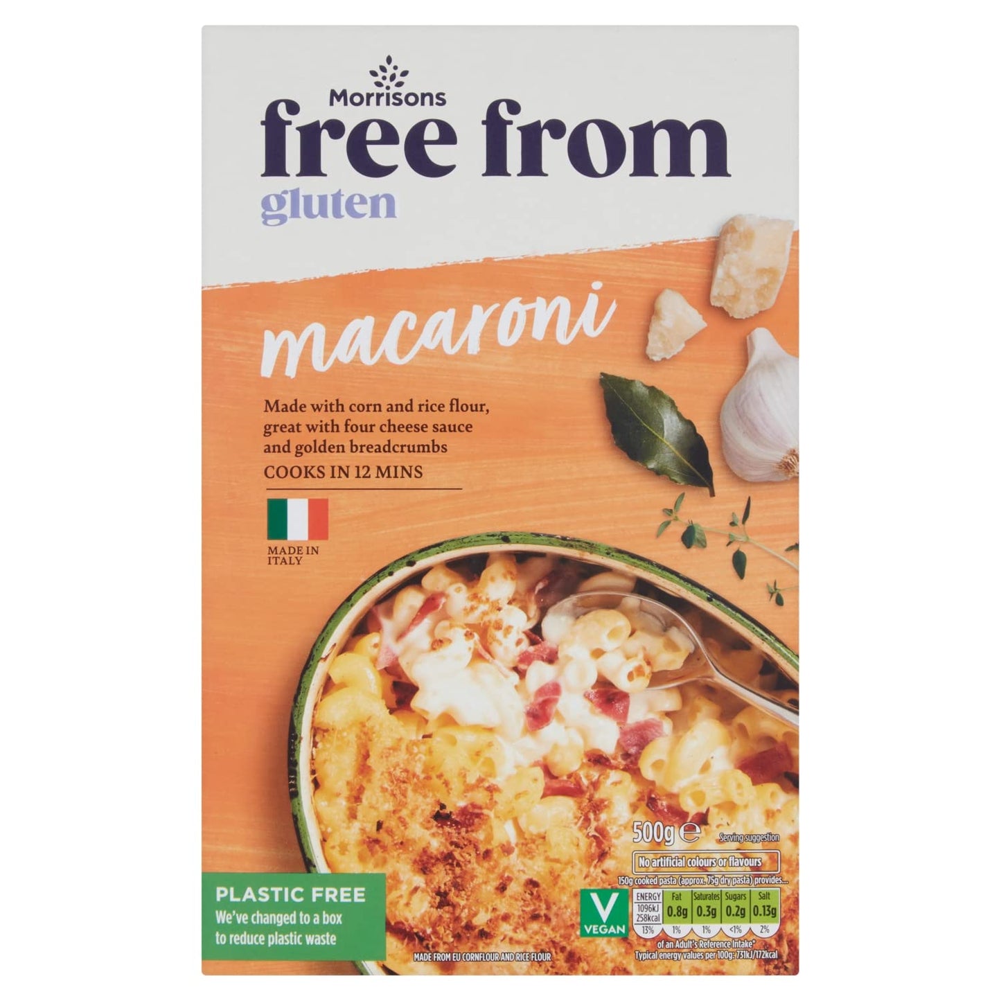 Morrisons Free From Macaroni Pasta 500G