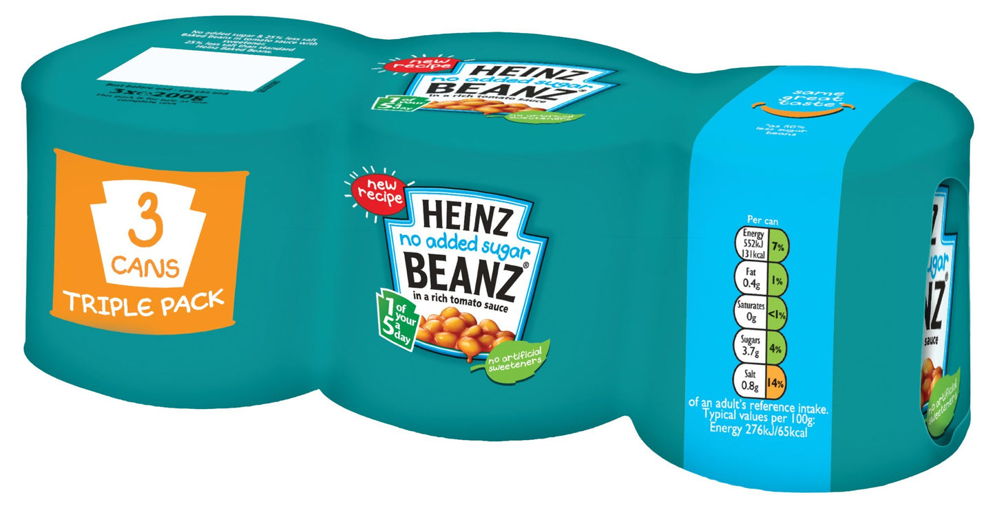 Heinz No Added Sugar Baked Beans 415g