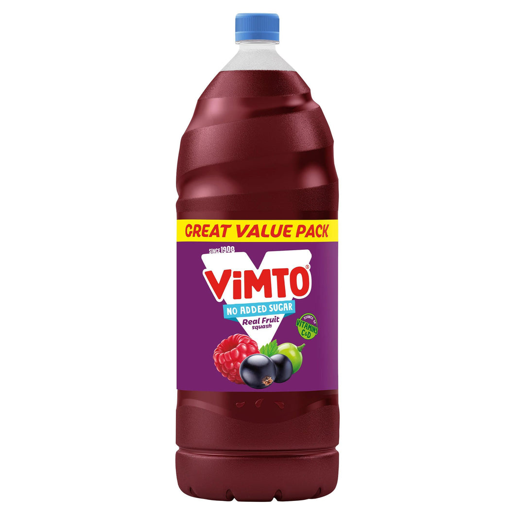 Vimto No Added Sugar Real Fruit Squash 3 Litre