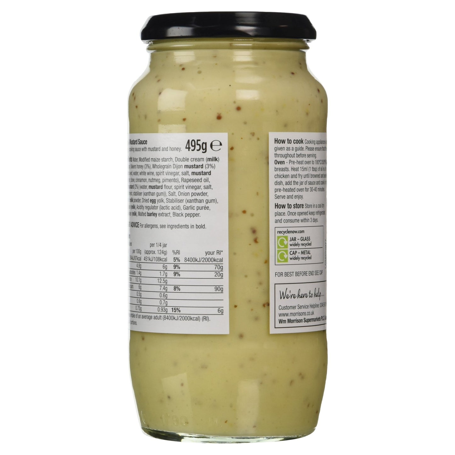 Morrisons Honey and Mustard Sauce, 495g