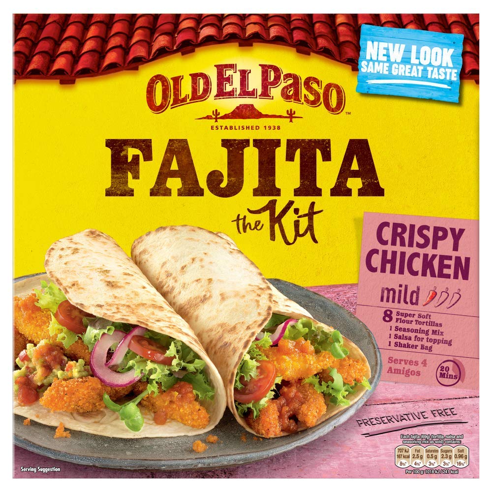 Old El Paso Crispy Chicken Fajita Kit 555g