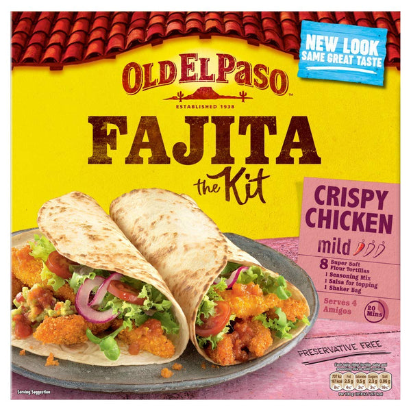 Old El Paso Crispy Chicken Fajita Kit 555g
