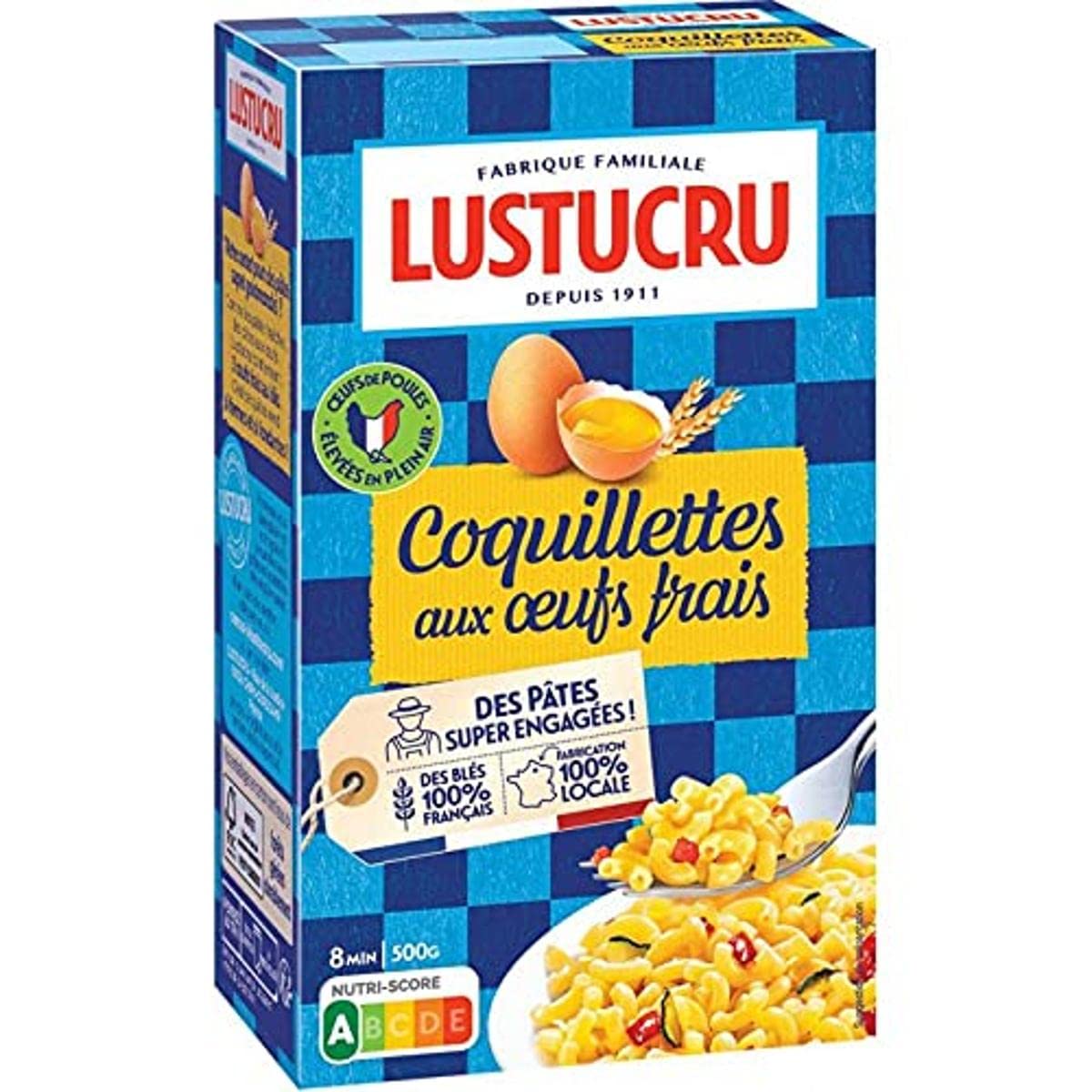 Lustucru Quick Cooking Coquillettes 500g