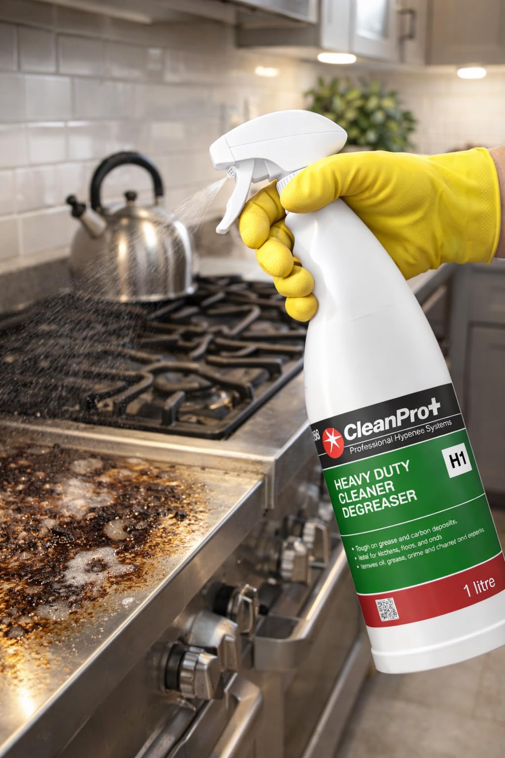 Clean Pro+ Professional Heavy Duty Cleaner Degreaser Trigger Spray - 1 Litre