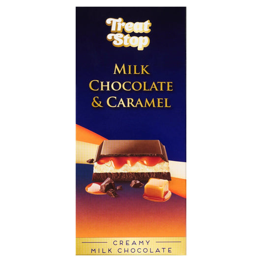 Treat Stop Creamy Milk Chocolate & Caramel, 85g