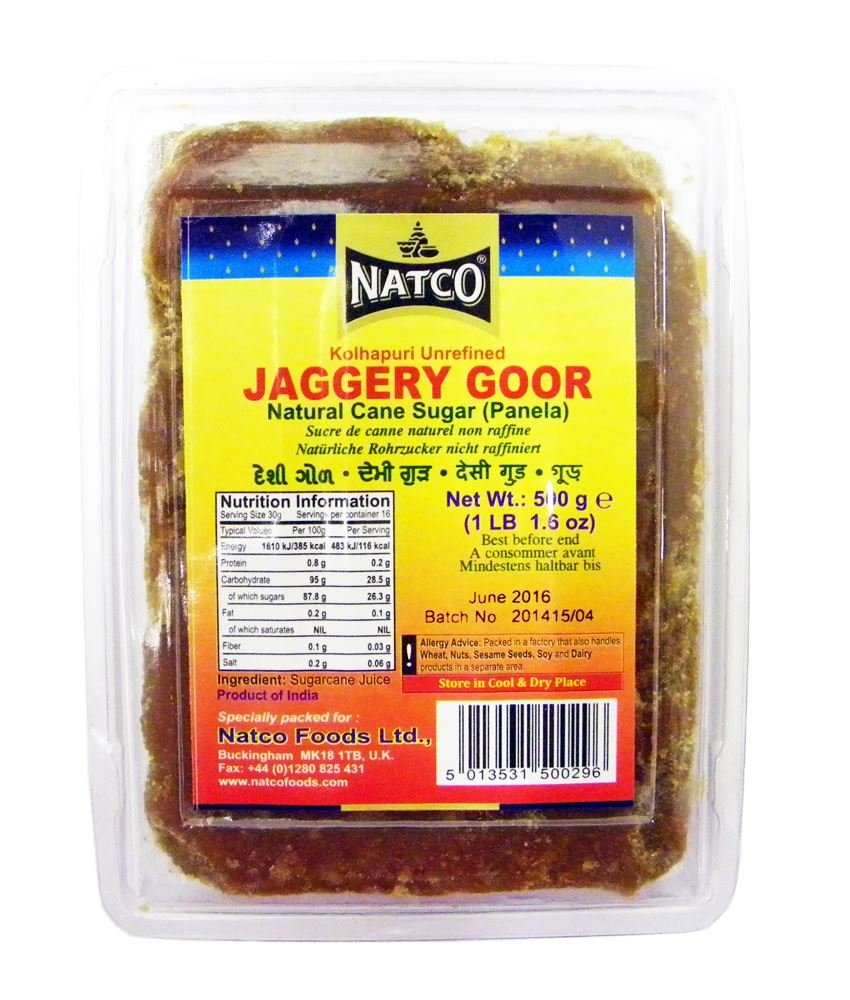 Natco Kolhapuri Unrefined Jaggery Goor Panela 500 g