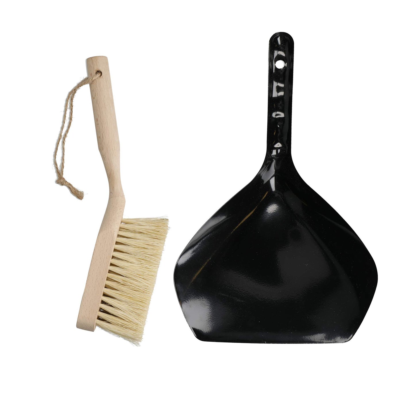 Natural Elements Eco Dustpan and Brush, Beechwood and 100% Recycled Plastic, 33 x 21.5cm,NEDPBSETCOCO