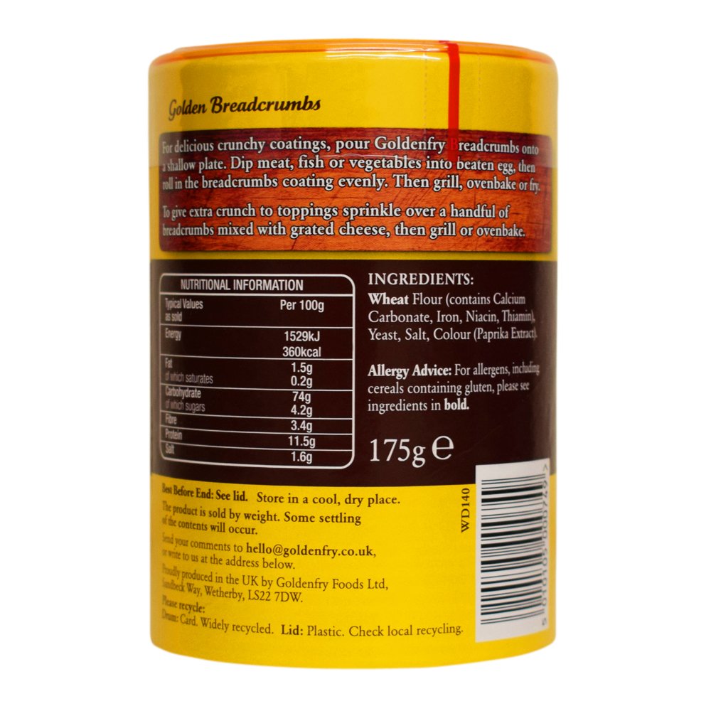 Goldenfry Golden Breadcrumbs - 3 x 175gm
