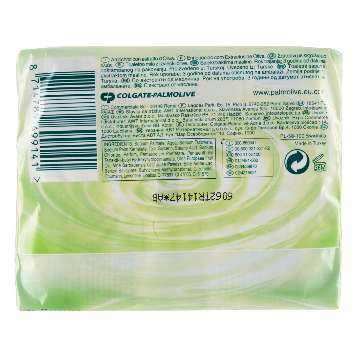 Palmolive Naturals - Soap, Enriched with Olive Extract - 360 g, 4 Pieces