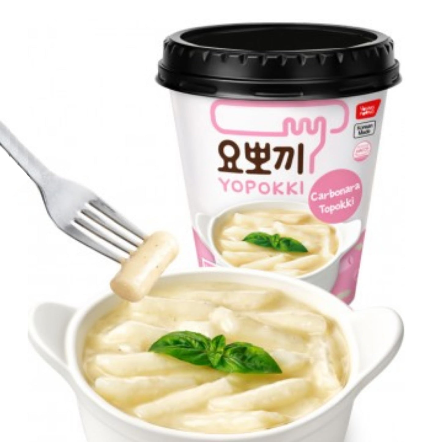 Yopokki Instant Chewy Korean Topokki Rice Cakes - Available in Cheese, Jjajang, Carbonara, Original & Sweet & Spicy flavours