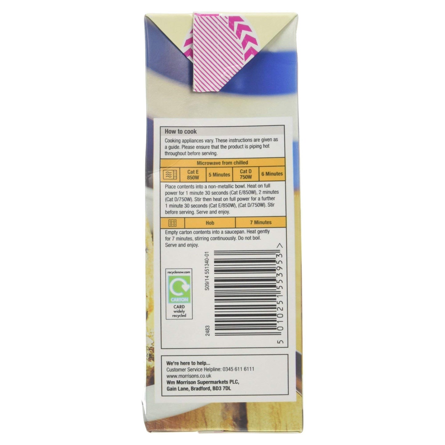 Morrisons Ready To Serve Custard, 1kg