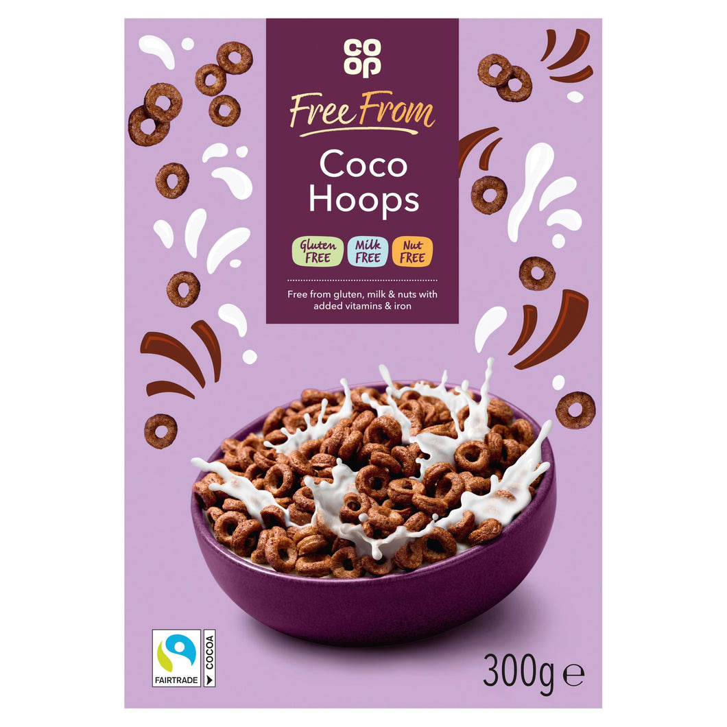 Co-op Free from Coco Hoops 300g