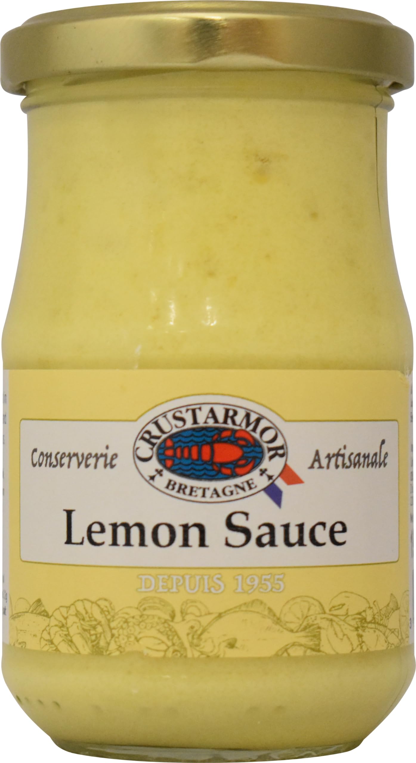 CRUSTARMOR - Lemon Sauce, Citrus-Infused Flavouring, Ideal for Seafood, 6 x 190g