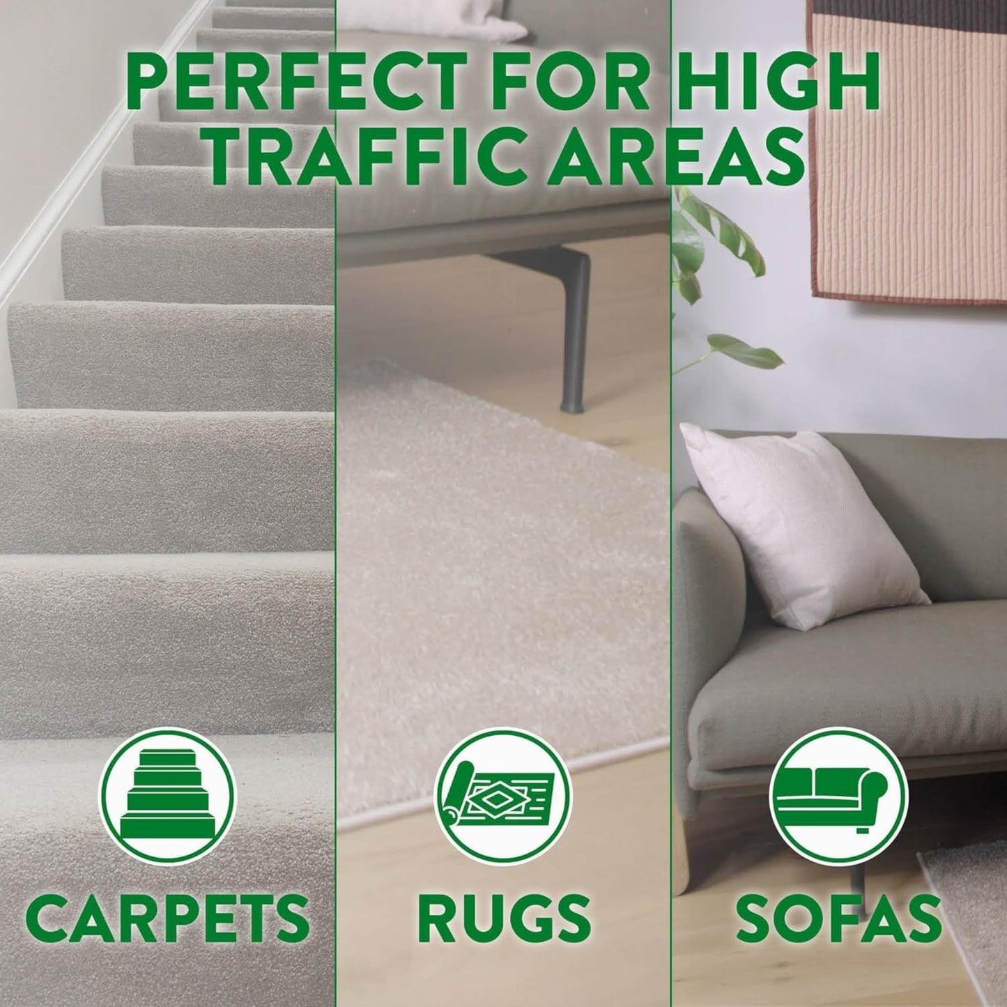 Zoflora Midnight Blooms Carpet Freshener & Care Foam, 1 x 600ml, Carpet Cleaner, Stain Remover Foam for Carpets and Upholstery, Neutralises Odours, Deep Cleans, Pet Safe
