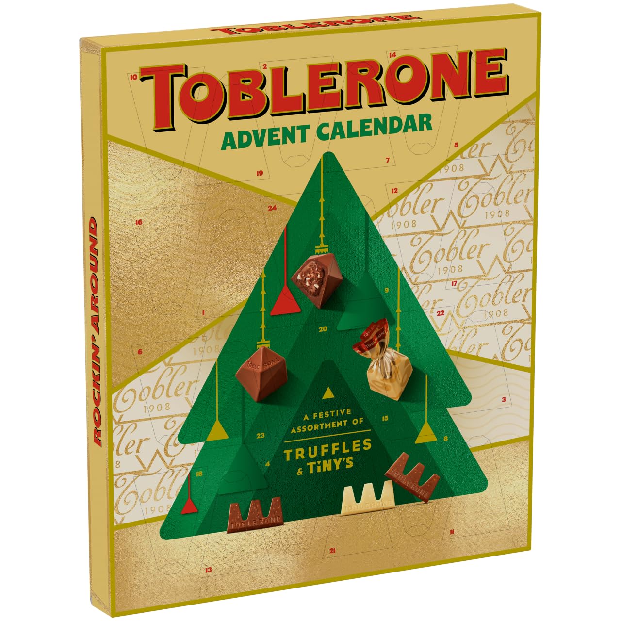 Toblerone Advent Calendar Milk Chocolate Pieces, 204 g (1-Pack)