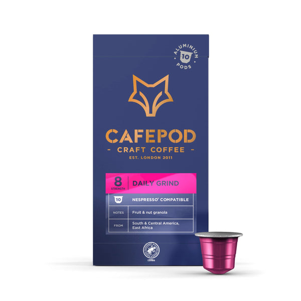 CafePod Daily Grind Nespresso Compatible Aluminium Coffee Pods 10 per pack