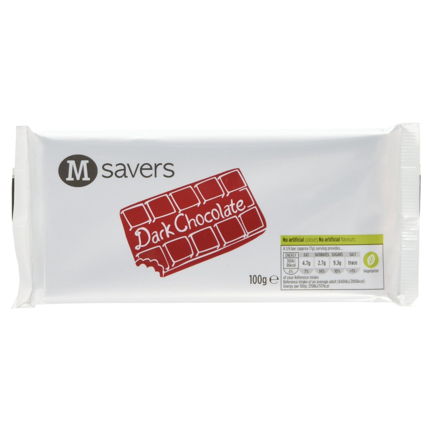 Morrisons Savers Dark Chocolate, 100g