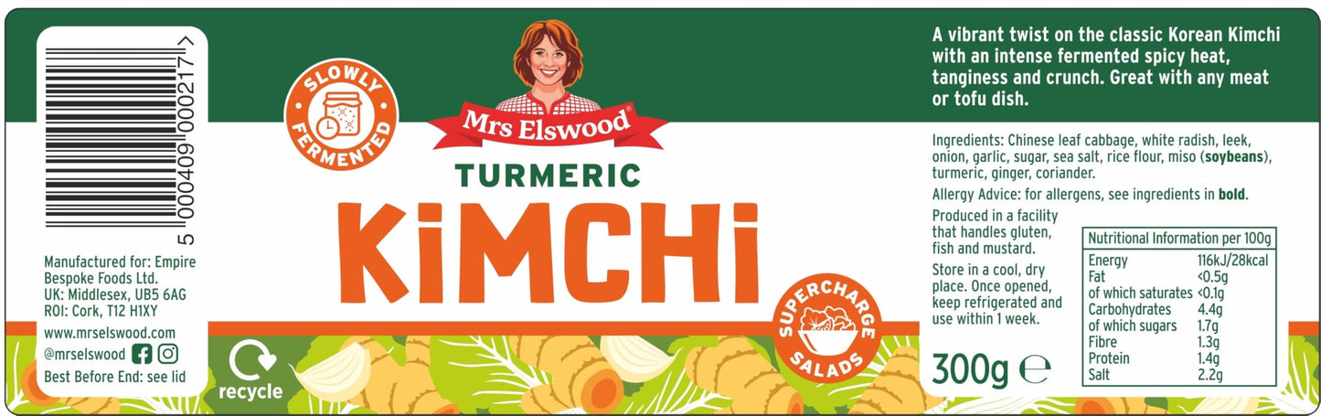 Mrs Elswood Turmeric Kimchi 300g