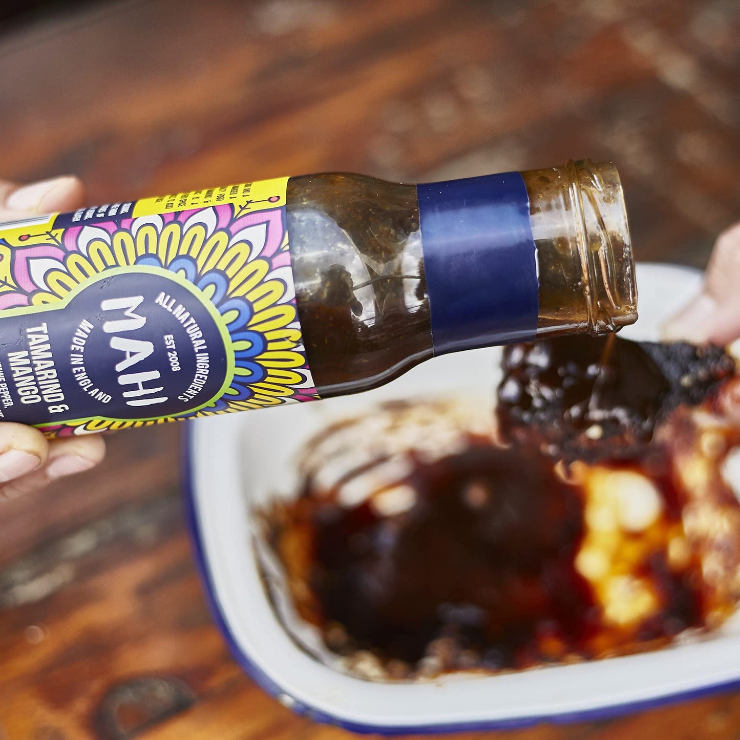 MAHI Tamarind & Mango Sauce - Sweet and Sour Chilli Sauce Mild Spicy Heat, Perfect for BBQs & Every Day, Gluten Free (GF) Vegan Sauce, 280g