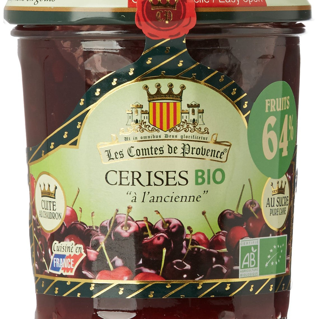 Comtes de Provence Confiture de Cerises Bio 350g