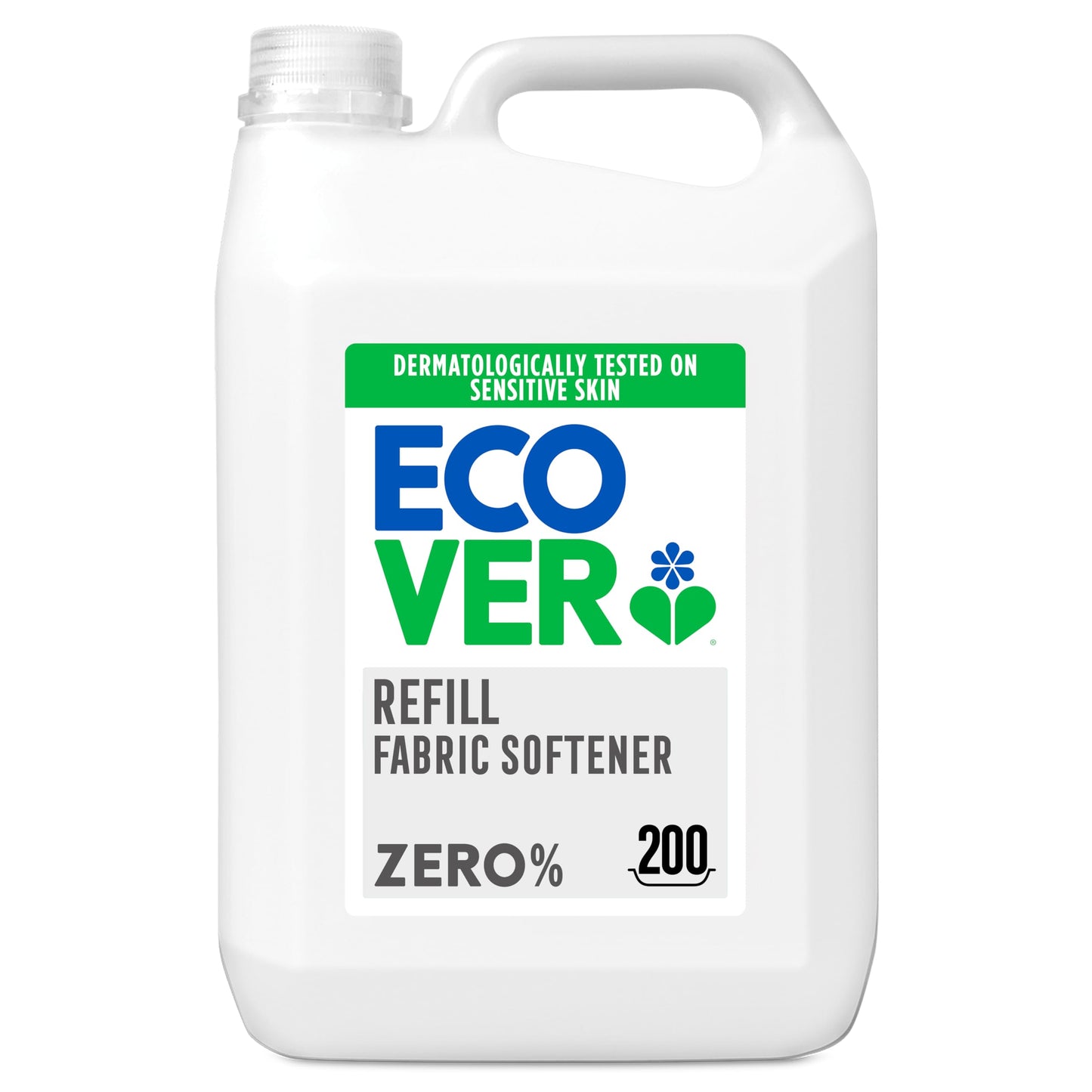 Ecover Zero Fabric Softener Refill, Sensitive Skin, 200 Washes, 5L