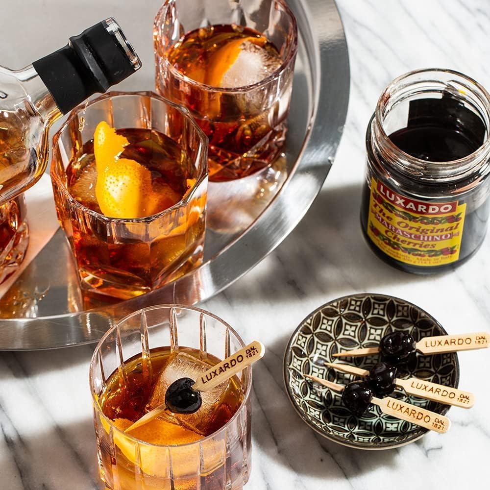 Luxardo Maraschino Cherries 400g (14.1 oz) | Candied Marasca Cherries soaked in Luxardo marasca cherry syrup | The ultimate cocktail cherry, used in the worlds best bars