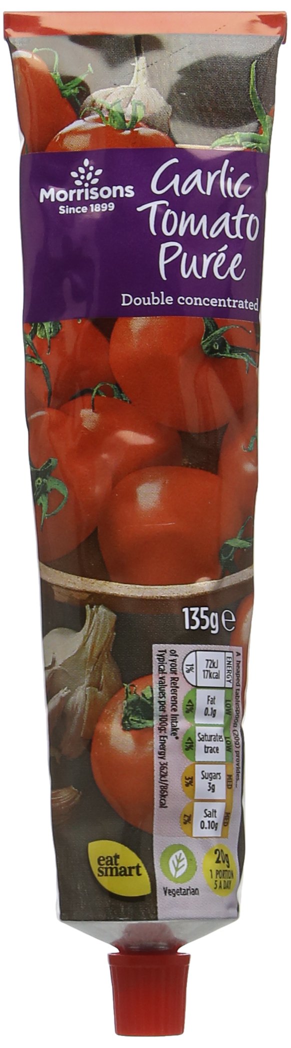 Morrisons Tomato Puree with Garlic, 135g
