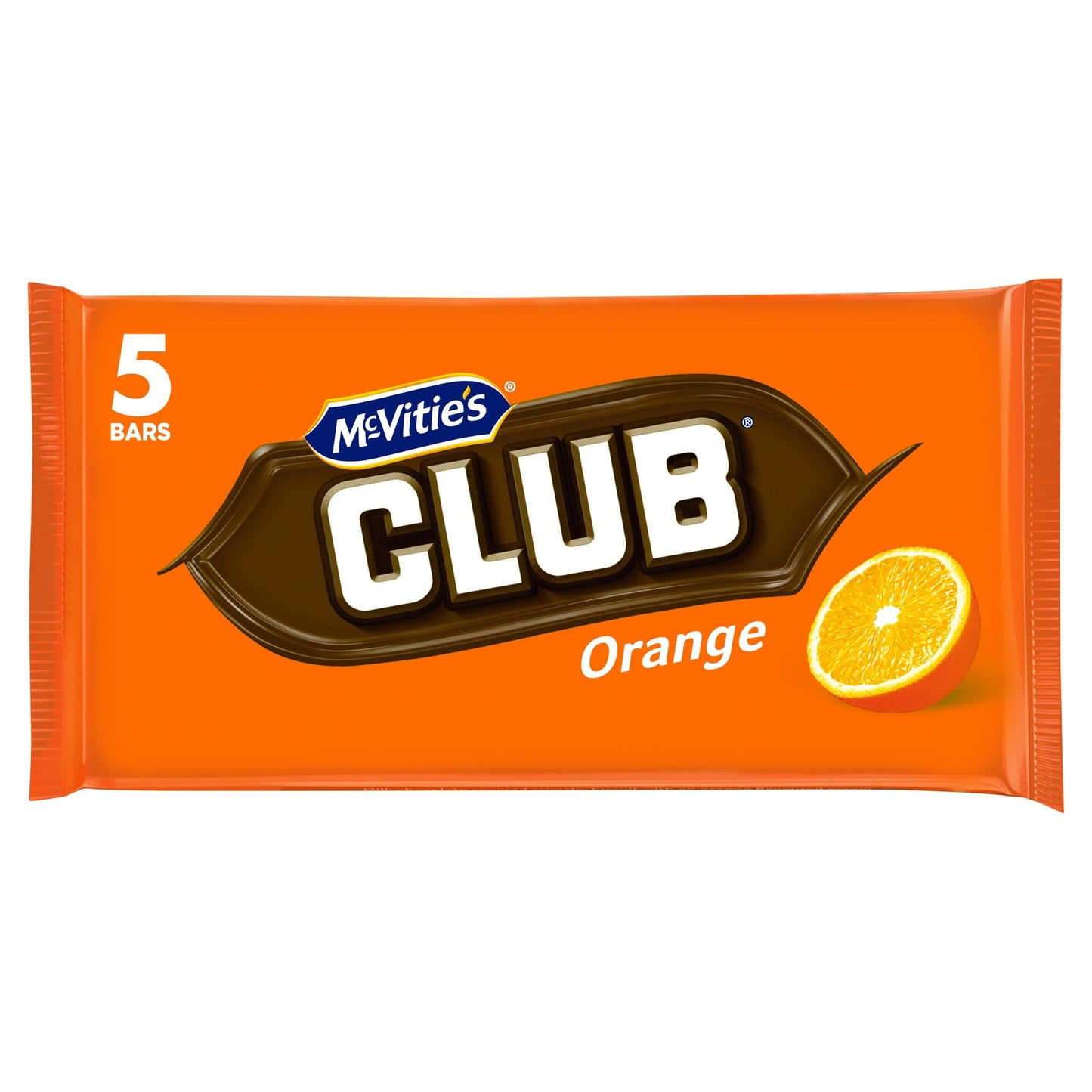 McVitie's Club Orange Bars, 5x22g