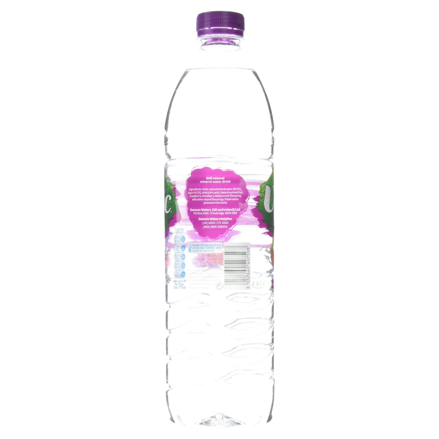 Volvic Touch of Fruit Summer Fruits Natural Mineral Water Drink, 1.5L