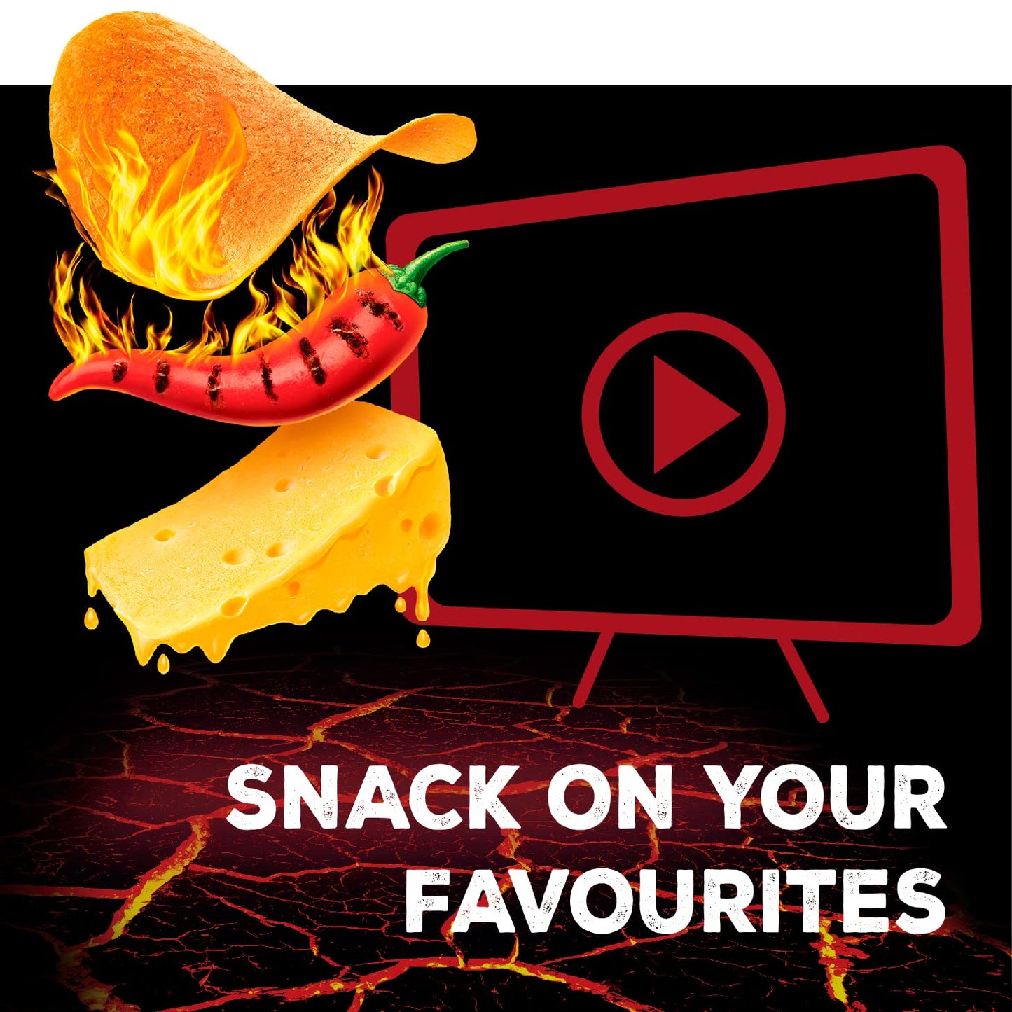 Pringles Sizzl'n Extra Hot, Cheese & Chilli, 180g