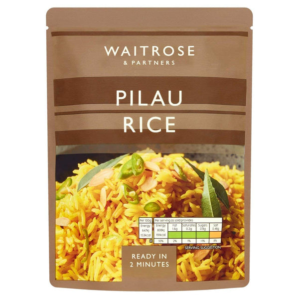 Waitrose Microwaveable Pilau Rice, 250g