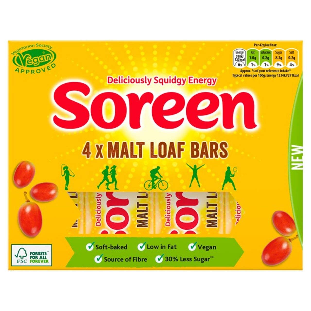 Soreen Malt Loaf Bar Multipack 4 x 42g