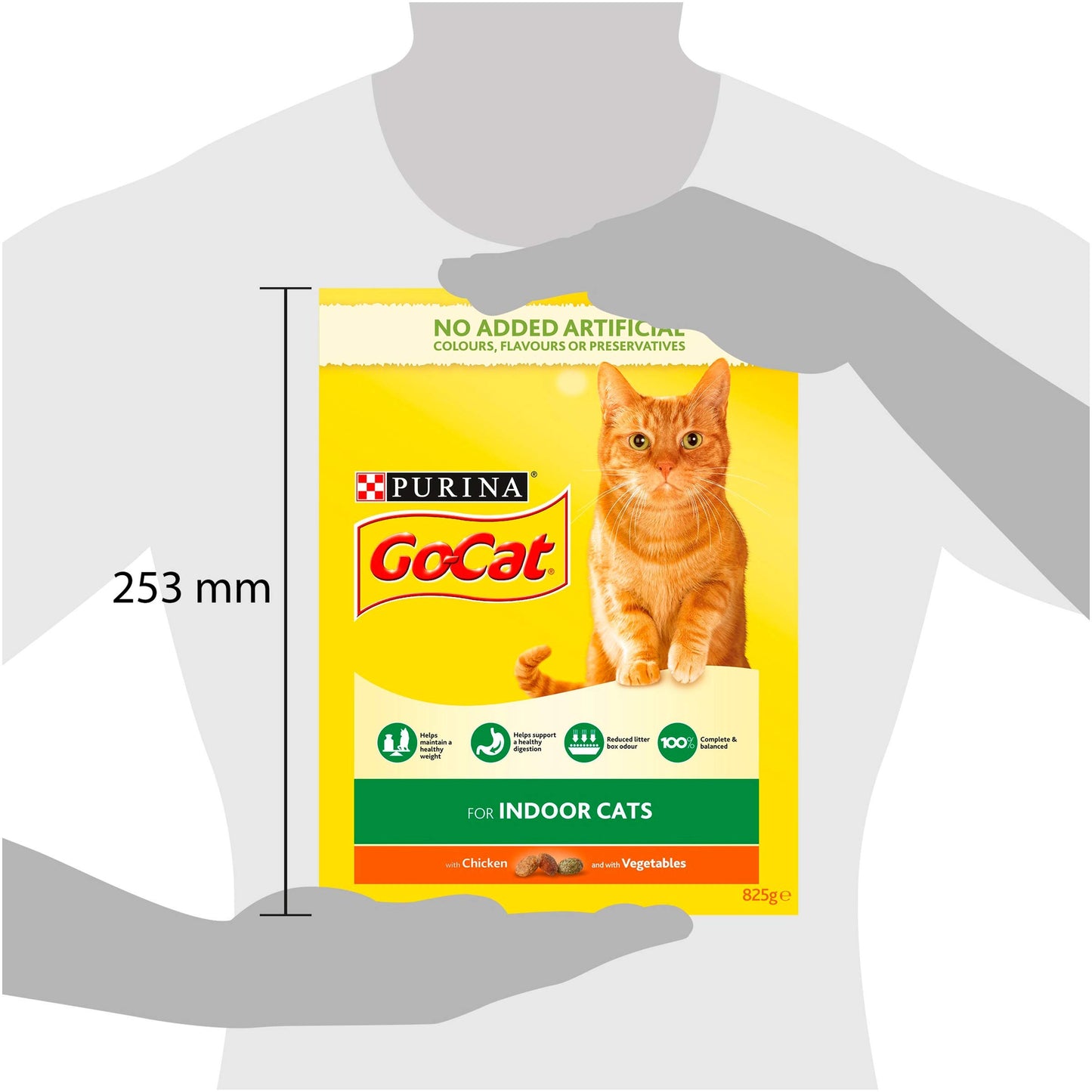 Go-Cat for Indoor Cats with Chicken & Garden Greens 825g