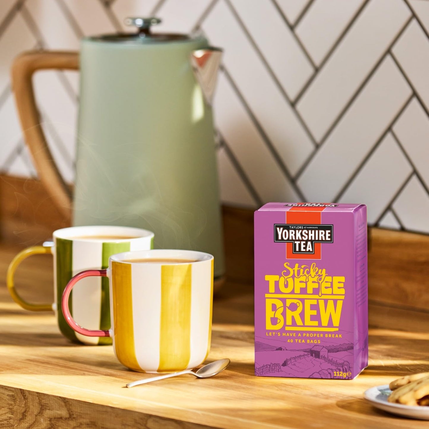 Yorkshire Tea Sticky Toffee Pudding Flavoured Tea Bags, 4 Boxes of 40 Tea Bags (Total 160 Bags)