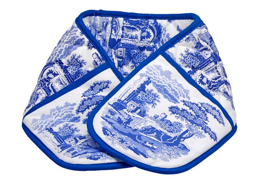 Spode Blue Italian Dinnerware Collection Double Oven Glove.