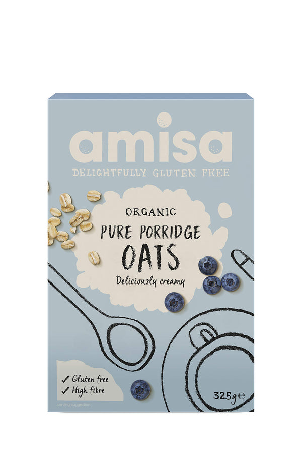 Amisa Organic Gluten Free Pure Porridge Oats 325g