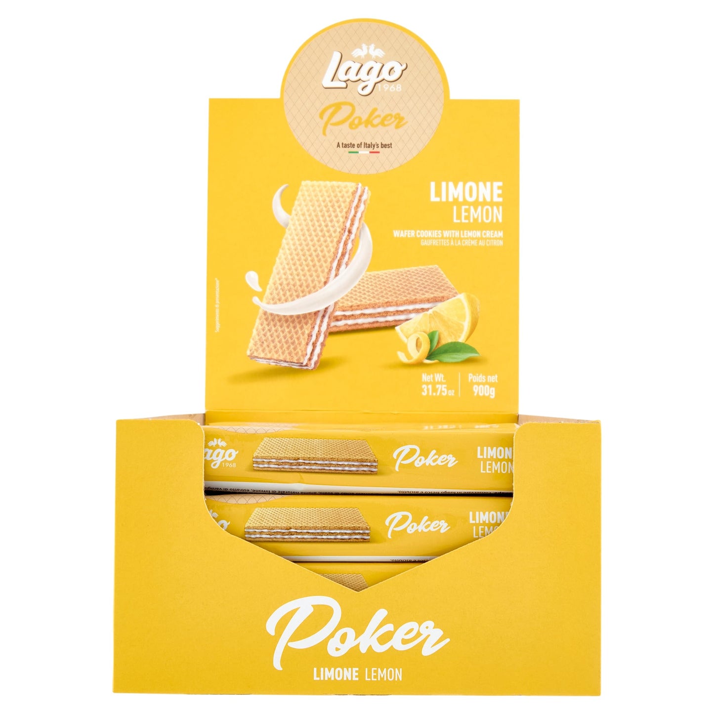 Lago Poker Limone Lemon Crème (20x45g)