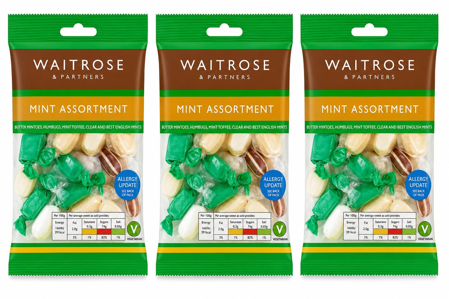 Waitrose Mint Assortment 200g, Pack of 3