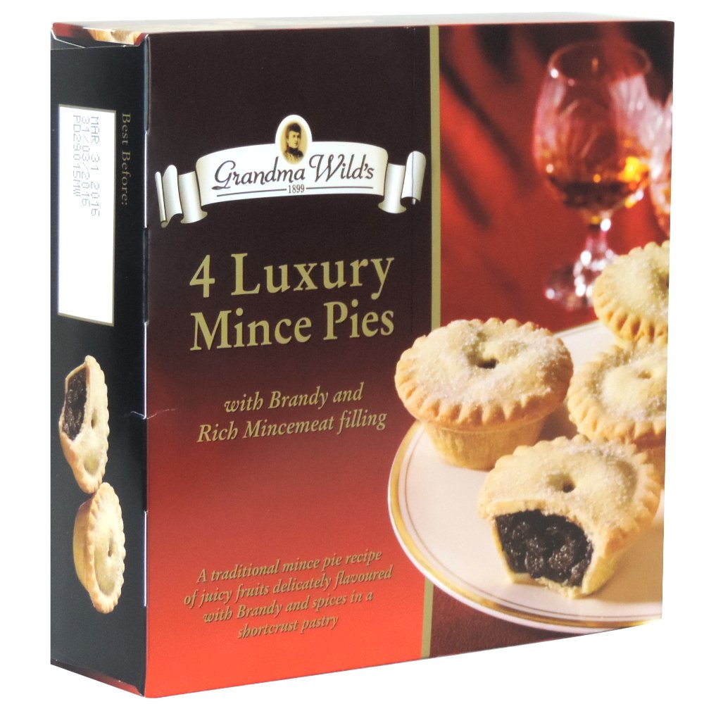 Grandma Wild's - 4 Luxury Mince Pies - 250g