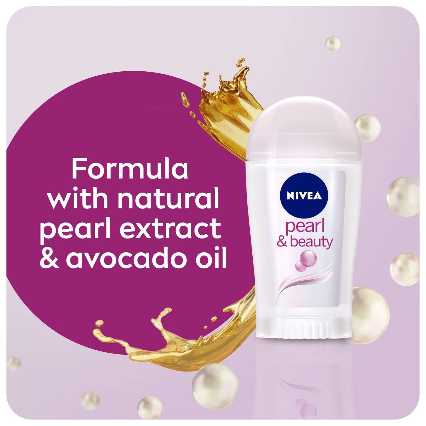 Nivea Pearl & Beauty Anti-Perspirant Stick 48h 40 ml / 1.3 oz