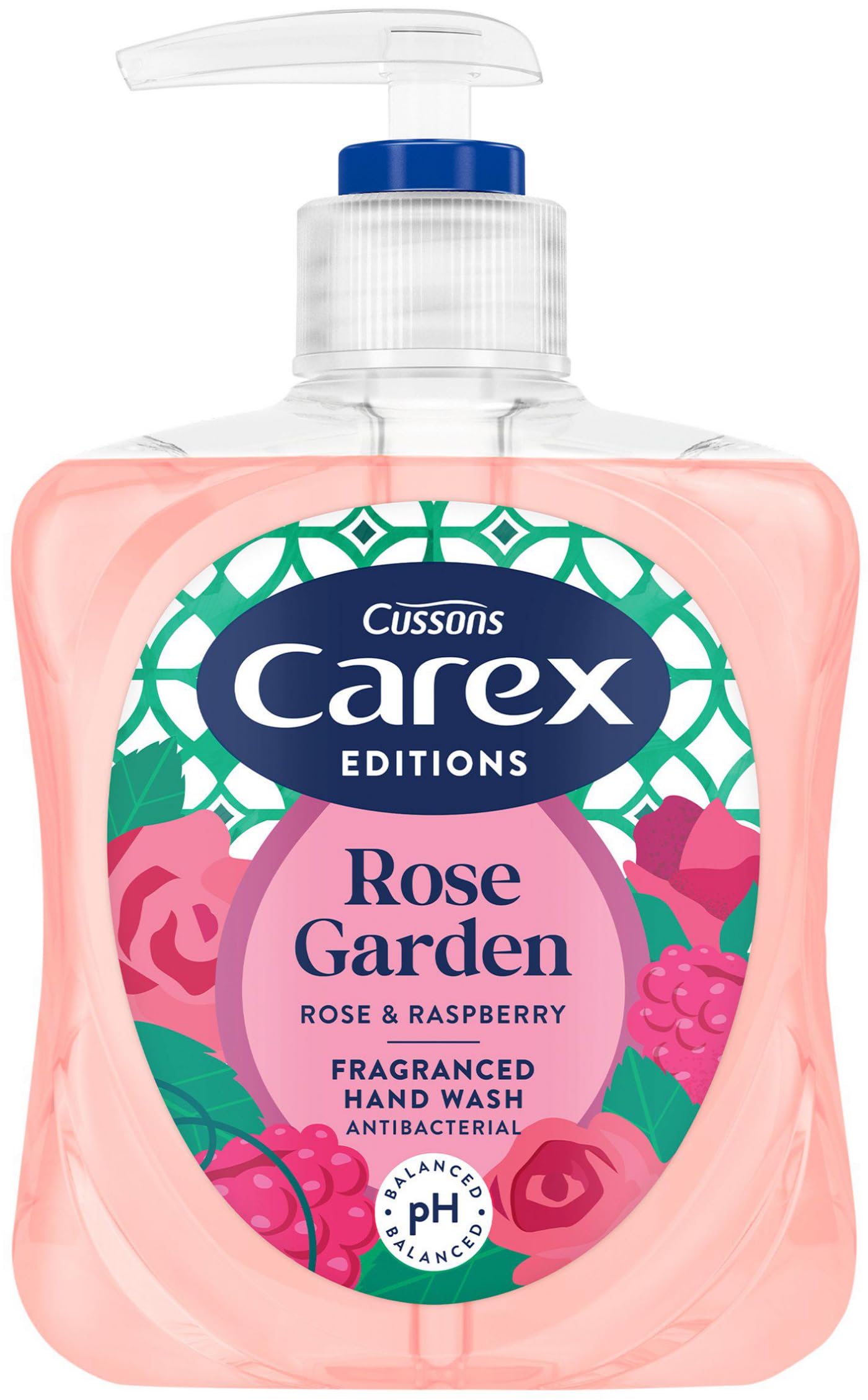 Carex Editions Handwash 3 x 250 ml Cussons Fragranced Liquid Hand Wash Kills Bacteria Seville Escape, Sunlit Spring, Rose Garden With Exclusive Beauty Tips Sheet.