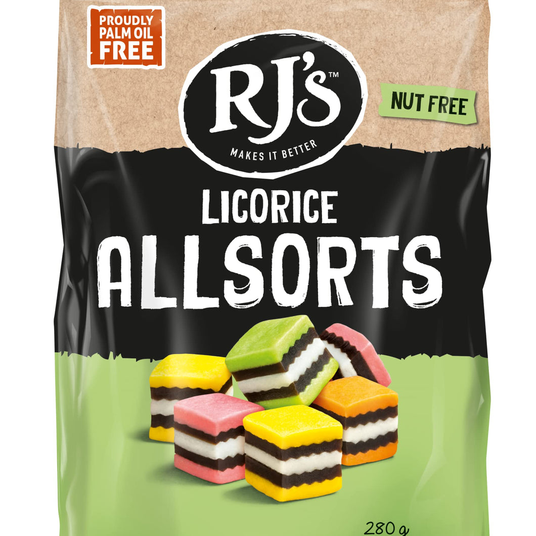 RJ's Licorice Allsorts, 280g